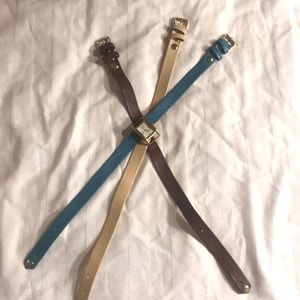 LA MER 3 in 1 wrap watch vegan leather double tour